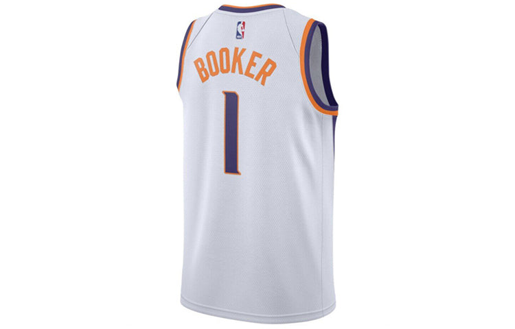 Nike Dri-FIT NBA Phoenix Suns Devin Booker #1 Association Edition Swingman Jersey 'White' 864443-101