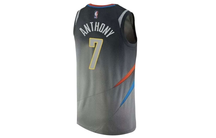 Nike NBA Carmelo Anthony Oklahoma City Thunder SW Fan Edition Jersey #7 – Gray (912134-042)