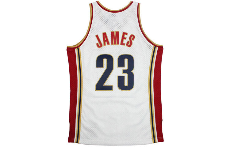 Mitchell & Ness NBA LeBron James #23 Cleveland Cavaliers 2003-04 Swingman Jersey – White BA84SN