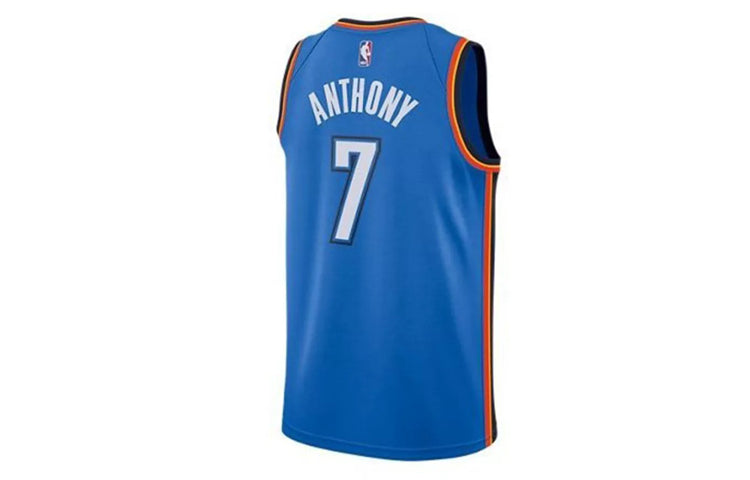 Nike NBA Carmelo Anthony #7 Oklahoma City Thunder Icon Edition Swingman Jersey – Blue (864497-411)