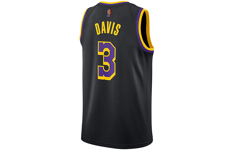 Nike NBA Los Angeles Lakers Anthony Davis #3 Swingman Jersey – Black (CN9929-010)