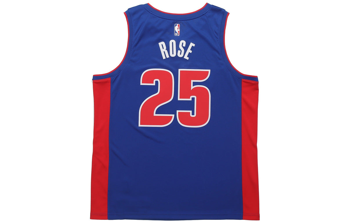 Nike NBA Detroit Pistons Derrick Rose SW Fan Edition Jersey | Blue #25 | CW3664-401