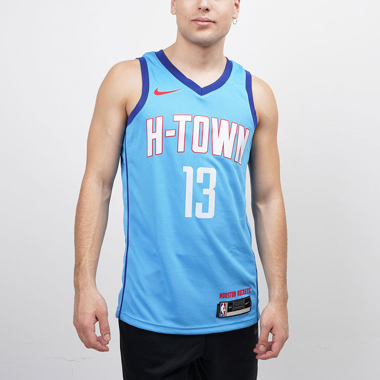 Nike NBA Houston Rockets James Harden #13 City Edition Swingman Jersey – Blue | CN1731-467