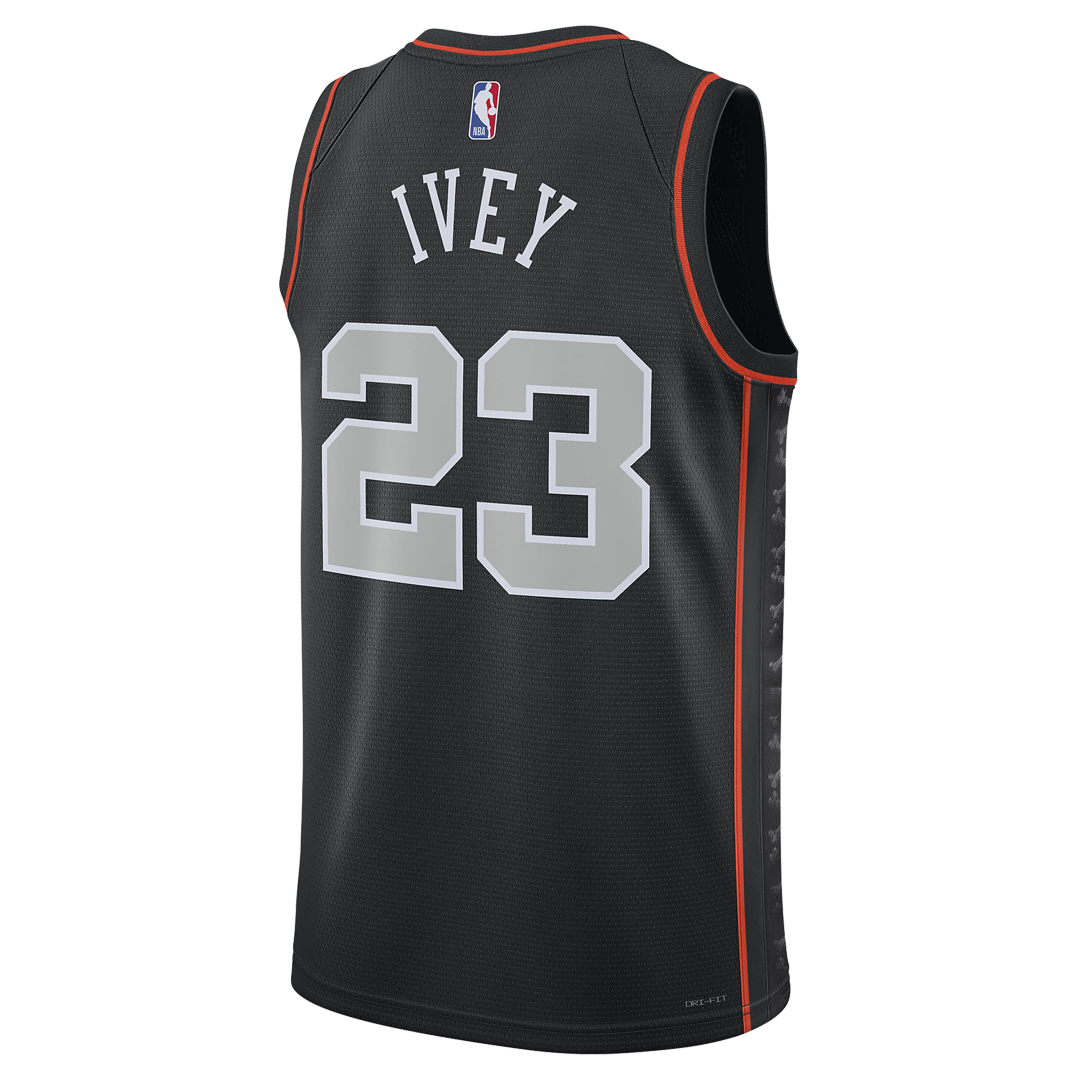 Nike Dri-FIT NBA Detroit Pistons Jaden Ivey City Edition Swingman Jersey – Black | DX8501-011