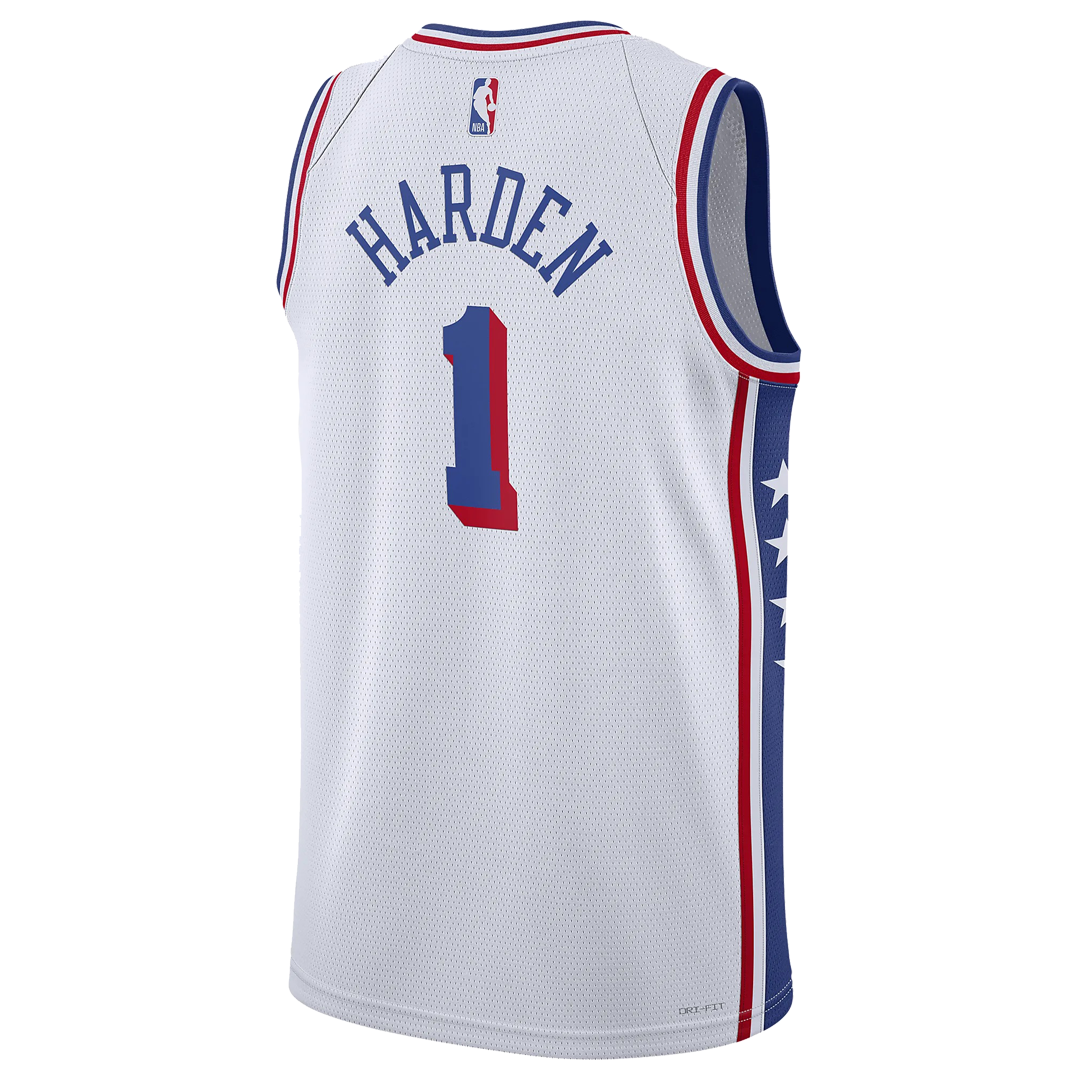 Nike NBA Association Edition Swingman Jersey – Philadelphia 76ers James Harden White 2023/24 (DX8472-100)