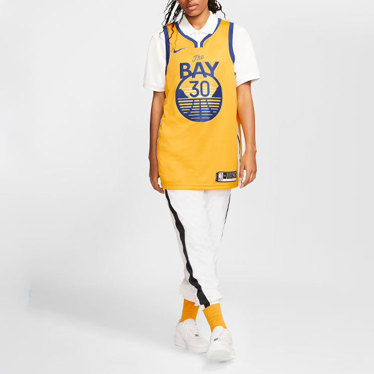 Nike NBA Golden State Warriors Stephen Curry Icon Edition Swingman Jersey – #30 Gold (AT9799-731)