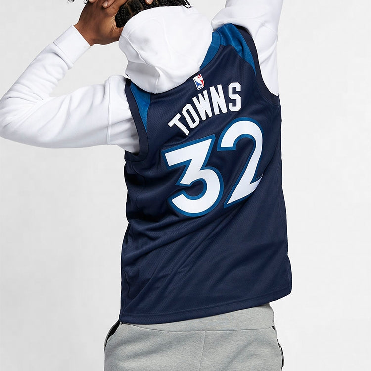 Nike x NBA Minnesota Timberwolves Karl-Anthony Towns #32 Swingman Jersey – Navy / Blue (864491-420)