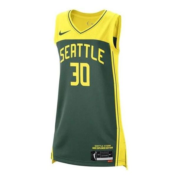 Nike Dri-FIT WNBA Seattle Storm Breanna Stewart #30 Explorer Edition Jersey – Green / Yellow (DC9576-325)
