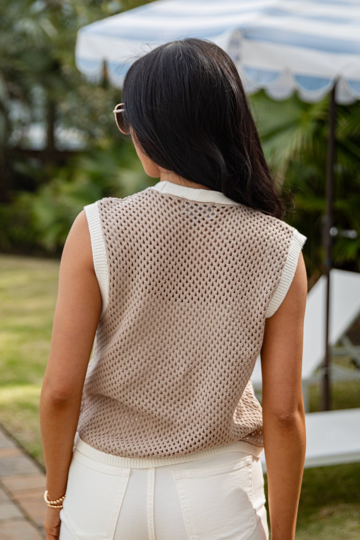 Timeless Texture Tie-Front Knit Top - DU Deal