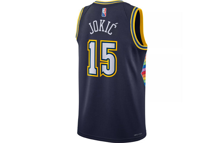 Nike NBA Denver Nuggets Nikola Jokić #15 75th Anniversary Swingman Jersey 'Navy' DB4025-419