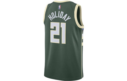 Nike Dri-FIT NBA Milwaukee Bucks Jrue Holiday Icon Edition Swingman Jersey | Green #21 | 2022/23 | DN2012-326