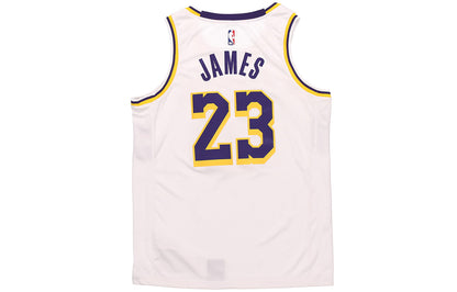 Nike NBA Los Angeles Lakers LeBron James #23 Association Edition Swingman Jersey – AA7101-111 'White'