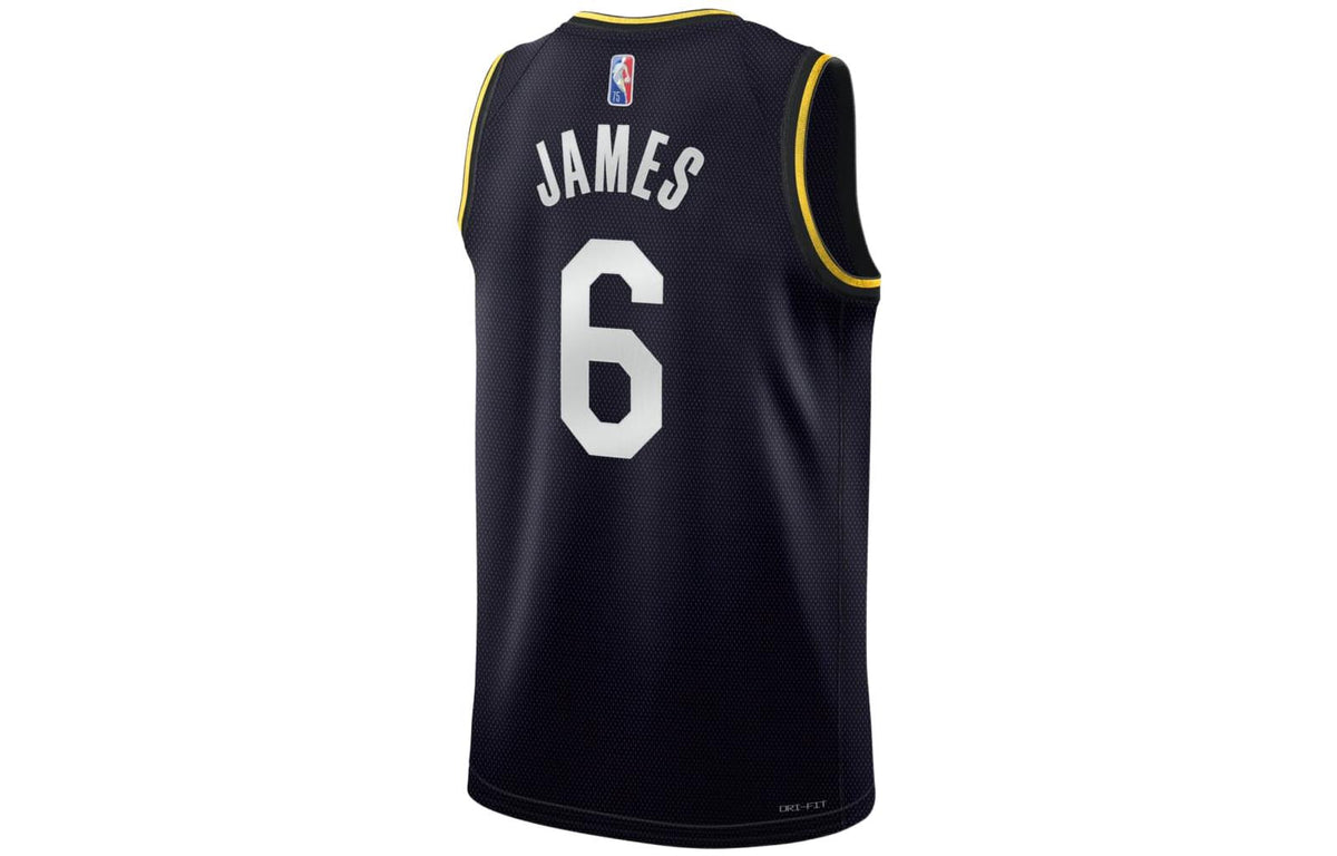 Nike NBA Los Angeles Lakers LeBron James Icon Edition Swingman Jersey | Black #6 | DH8060-010