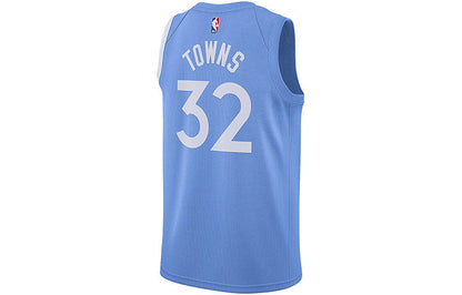 Nike NBA Minnesota Timberwolves City Edition Swingman Jersey – #32 – Sky Blue | Style AV4654-449
