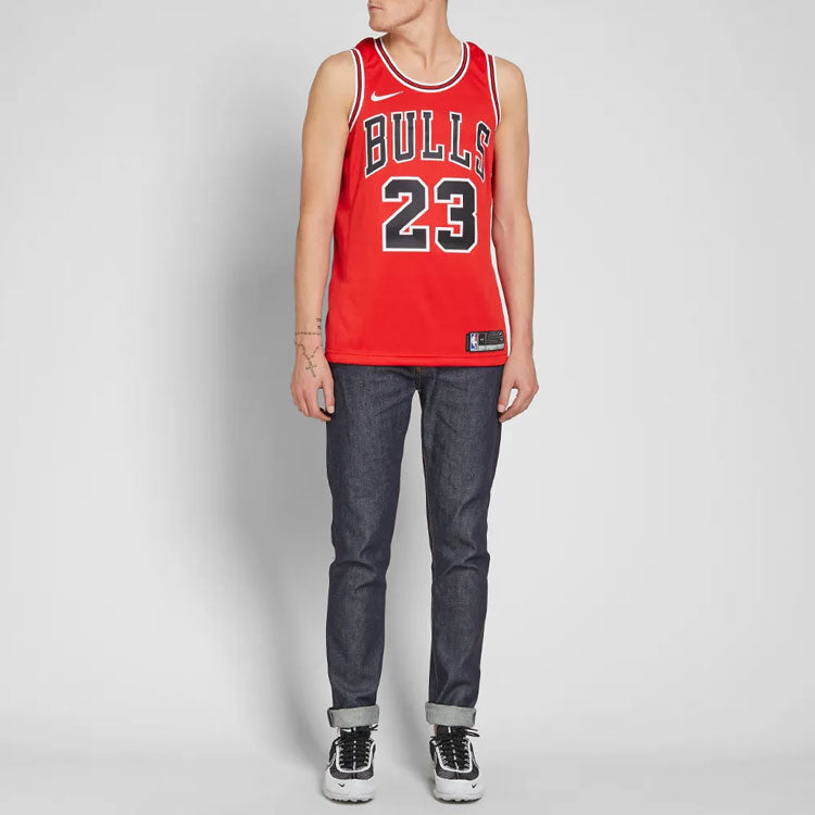 Nike NBA Chicago Bulls Michael Jordan Icon Edition Swingman Jersey | Red #23 | AO2915-657