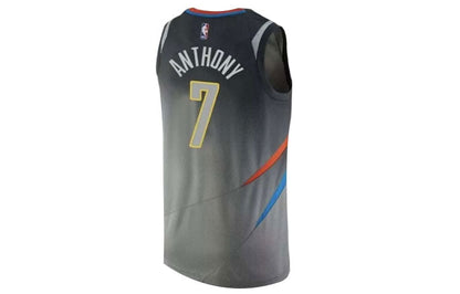 Nike NBA Carmelo Anthony Oklahoma City Thunder SW Fan Edition Jersey #7 – Gray (912134-042)