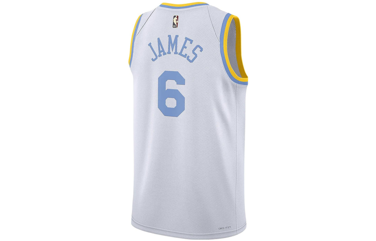 Nike x NBA Los Angeles Lakers Dri-FIT LeBron James Jersey 'White' (DO9448-101)