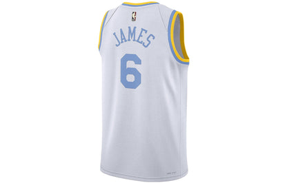 Nike x NBA Los Angeles Lakers Dri-FIT LeBron James Jersey 'White' (DO9448-101)