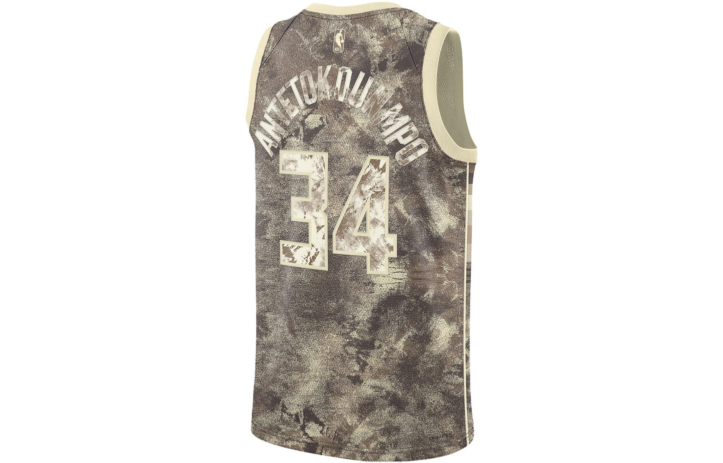 Nike Dri-FIT NBA Giannis Antetokounmpo #34 Milwaukee Bucks Select Series Swingman Jersey – Olive/Cream (FD4095-280)