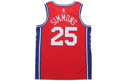 Nike x NBA Philadelphia 76ers Ben Simmons #25 Swingman Jersey – Red / Royal Blue (877219-658)