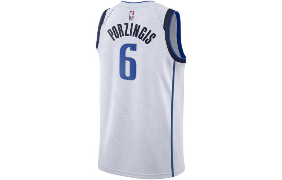 Nike NBA Dallas Mavericks Kristaps Porzingis Swingman Jersey | White #6 | 864411-104