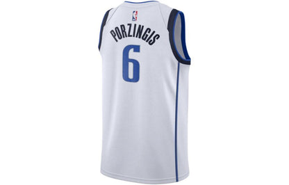 Nike NBA Dallas Mavericks Kristaps Porzingis Swingman Jersey | White #6 | 864411-104