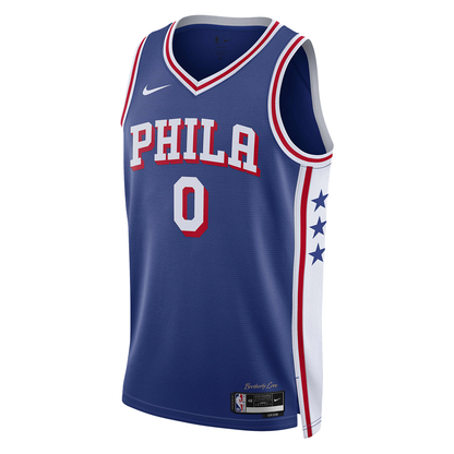 Nike NBA Icon Edition Swingman Jersey – Philadelphia 76ers Tyrese Maxey Blue 2023/24 (DX8620-403)