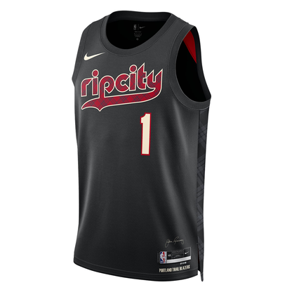 Nike Dri-FIT NBA Portland Trail Blazers Anfernee Simons City Edition Swingman Jersey | 2023/24 | DX8517-012
