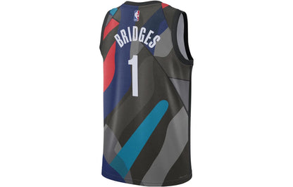 Nike x KAWS Dri-FIT NBA Brooklyn Nets Mikal Bridges City Edition Swingman Jersey | 2023/24 | DX8487-014