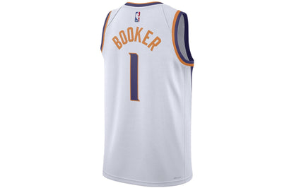 Nike NBA Phoenix Suns Devin Booker #1 Association Edition Swingman Jersey – White (FB1809-100)