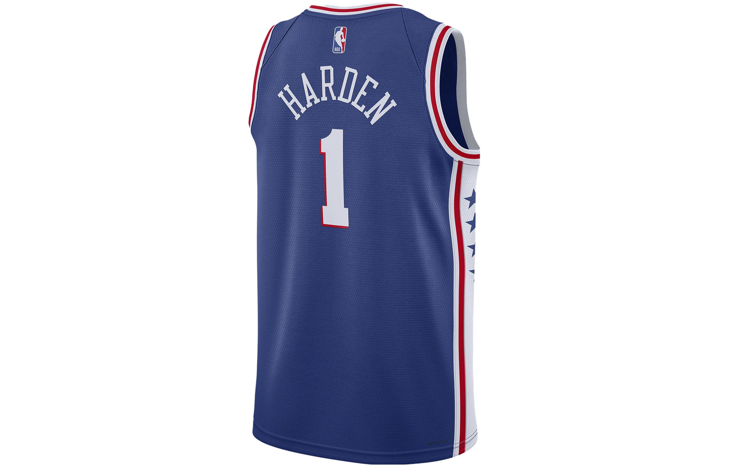 Nike x NBA Philadelphia 76ers James Harden #1 Icon Edition Swingman Jersey 'Royal Blue' DN2018-405