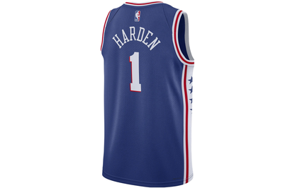 Nike x NBA Philadelphia 76ers James Harden #1 Icon Edition Swingman Jersey 'Royal Blue' DN2018-405