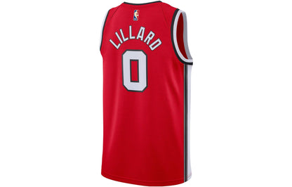 Nike NBA Portland Trail Blazers Damian Lillard Swingman Jersey | Red #0 | AV4511-658