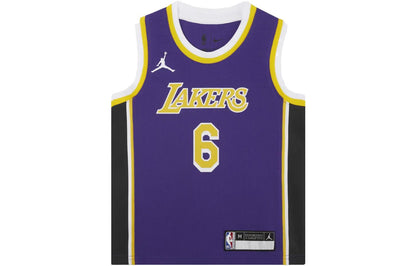 Air Jordan NBA Los Angeles Lakers LeBron James Youth Jersey | Purple #6 | GS | DR1055-504