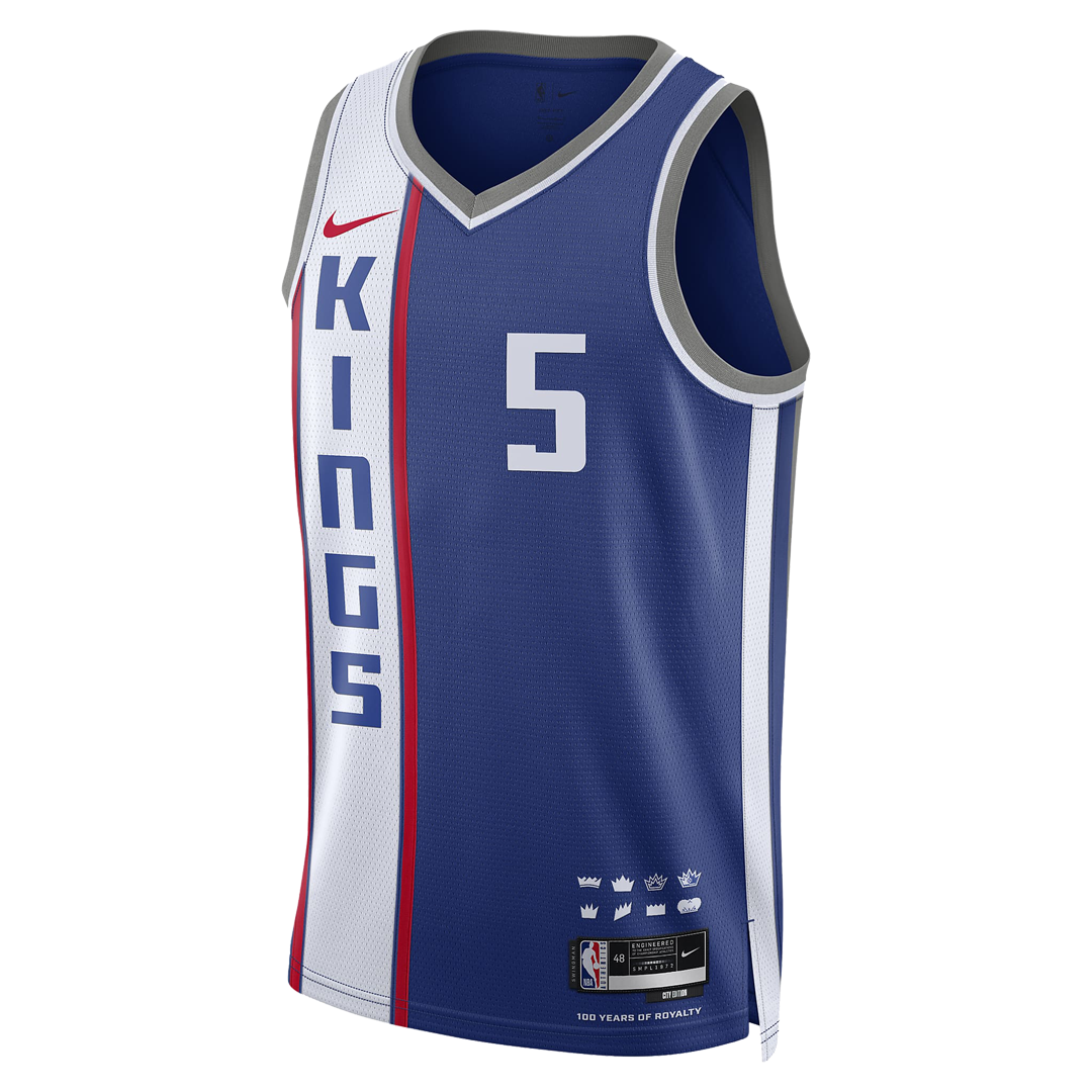 Nike Dri-FIT NBA De'Aaron Fox Sacramento Kings 2023/24 City Edition Swingman Jersey #5 – Purple (DX8518-402)
