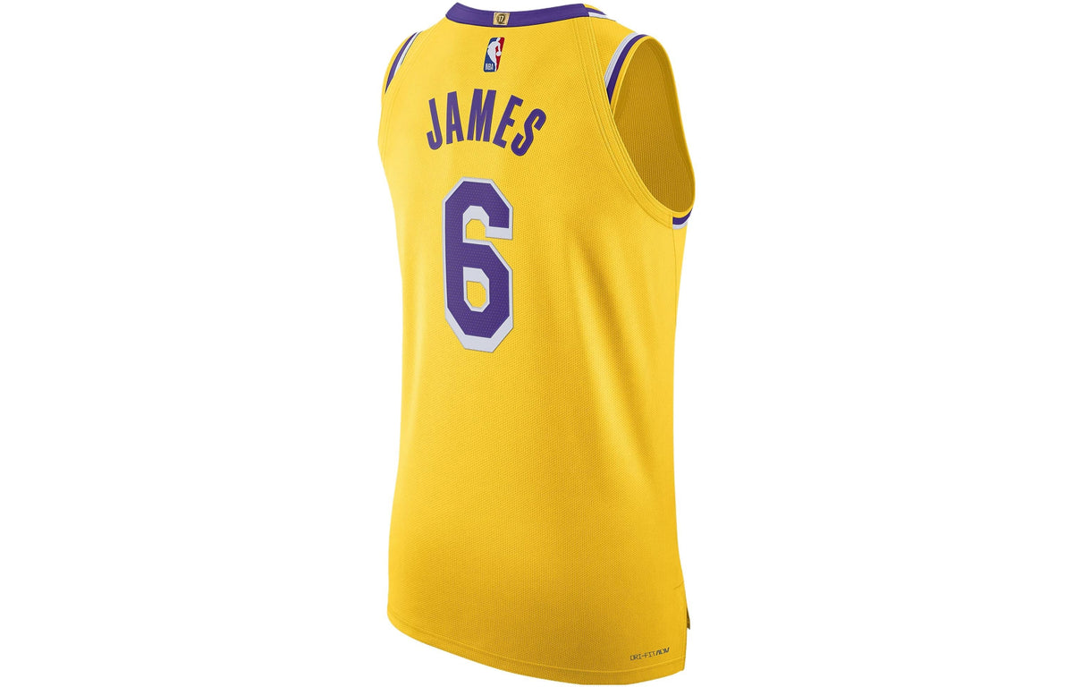 Nike NBA Los Angeles Lakers LeBron James Icon Edition Swingman Jersey | Yellow #6 | DM6028-728