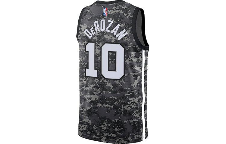 Nike NBA San Antonio Spurs City Edition Jersey – Black Camouflage (2018-19) | Style AJ4644-014