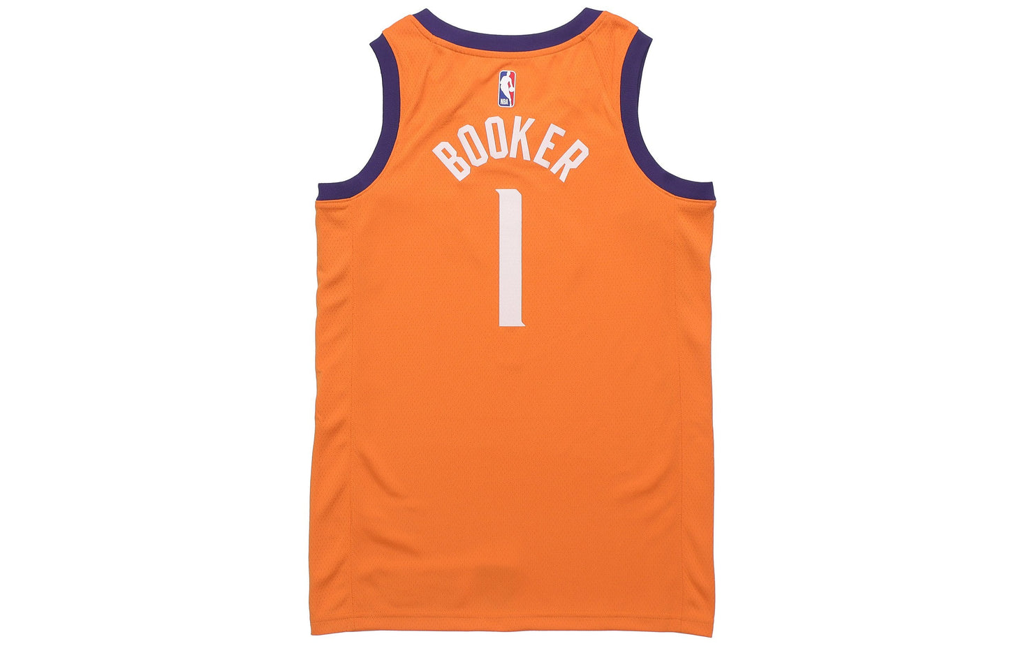 Nike x NBA Phoenix Suns Devin Booker #1 Statement Edition Swingman Jersey – Orange / Purple (AT9813-843)