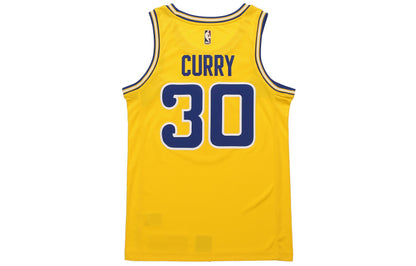 Nike NBA Golden State Warriors Stephen Curry #30 Classic Edition Swingman Connected Jersey – Yellow | AJ3878-728