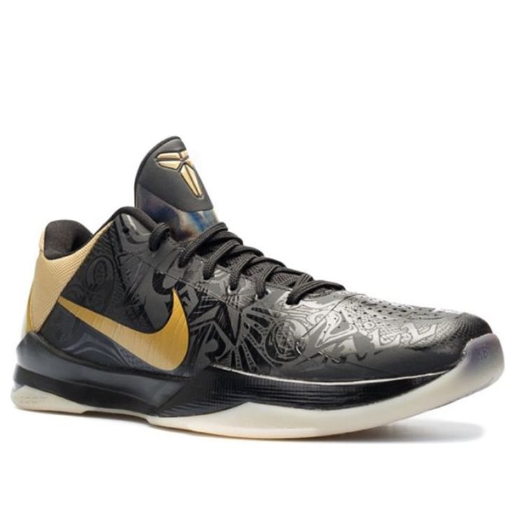 Nike Zoom Kobe 5 'Big Stage Away' Black / Metallic Gold / White 386429-008