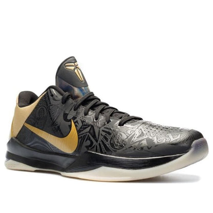 Nike Zoom Kobe 5 'Big Stage Away' Black / Metallic Gold / White 386429-008