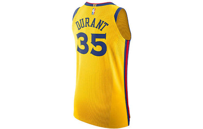 Nike NBA Golden State Warriors City Edition AU Jersey – Kevin Durant #35 Yellow (AH6052-729)