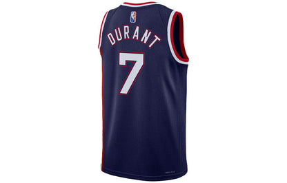 Nike NBA Kevin Durant #7 Brooklyn Nets 75th Anniversary Classic Edition Swingman Jersey – Navy Blue (DB4018-492)