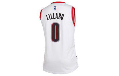 Adidas NBA Portland Trail Blazers Damian Lillard Swingman Jersey | White/Red | A46234