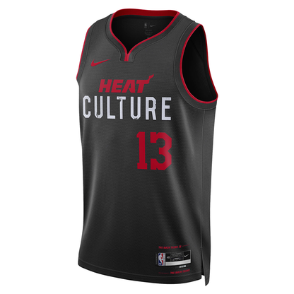 Nike Dri-FIT NBA Miami Heat 2023/24 City Edition Swingman Jersey – Bam Adebayo #13 | Black | DX8508-012