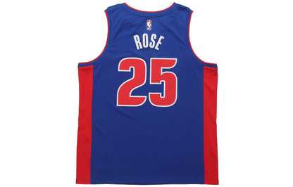 Nike NBA Detroit Pistons Derrick Rose SW Fan Edition Jersey | Blue #25 | CW3664-401