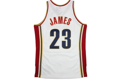 Mitchell & Ness NBA LeBron James #23 Cleveland Cavaliers 2003/04 Swingman Jersey – White (SMJYCP19209)