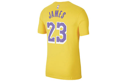 Nike Dri-FIT NBA Los Angeles Lakers LeBron James #23 T-Shirt – Yellow/Purple (AR4887-740)