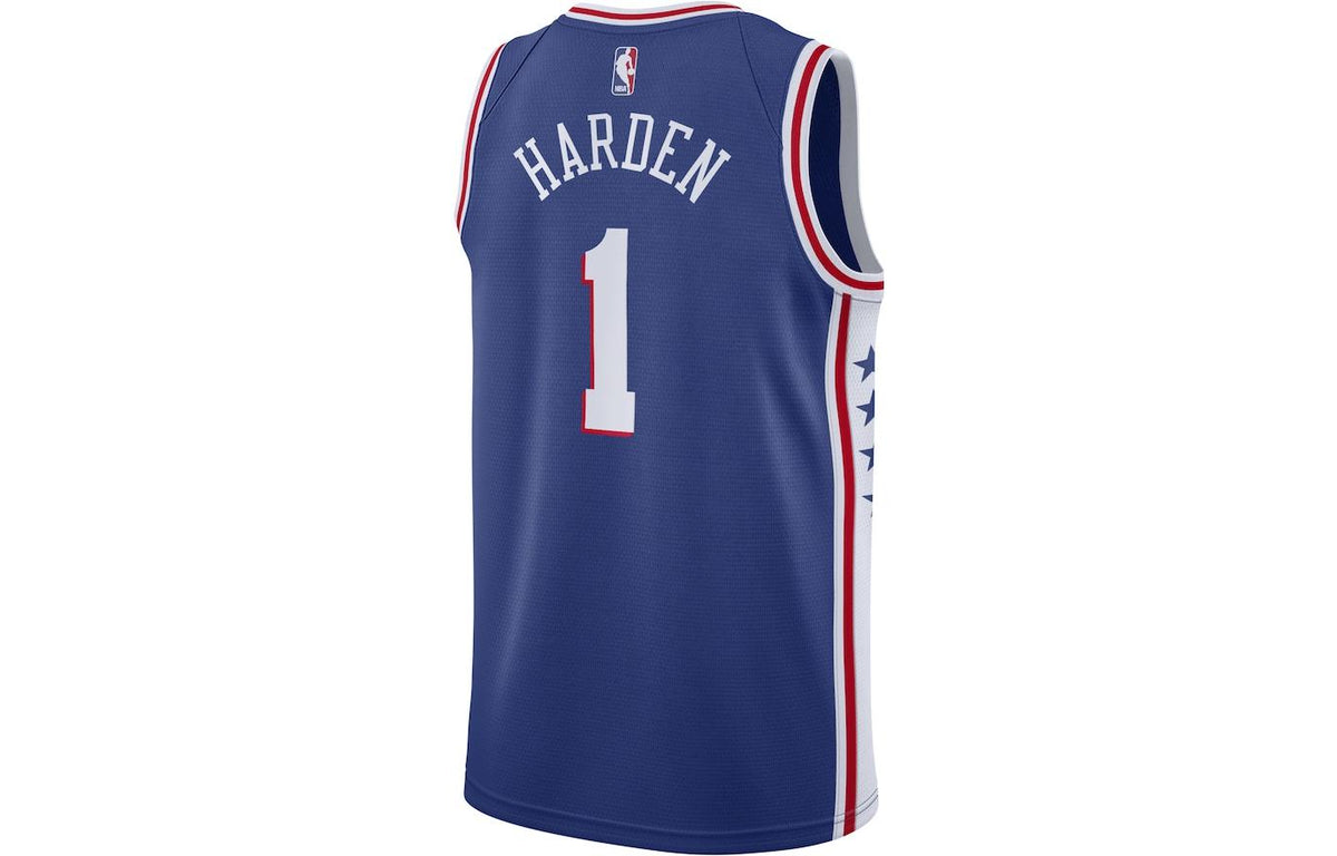 Nike NBA Philadelphia 76ers James Harden Icon Edition Jersey | Blue #1 | CW3678-402