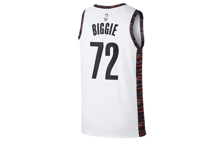 Nike NBA Brooklyn Nets #72 Biggie City Edition SW Fan Jersey – White (CU0192-100)